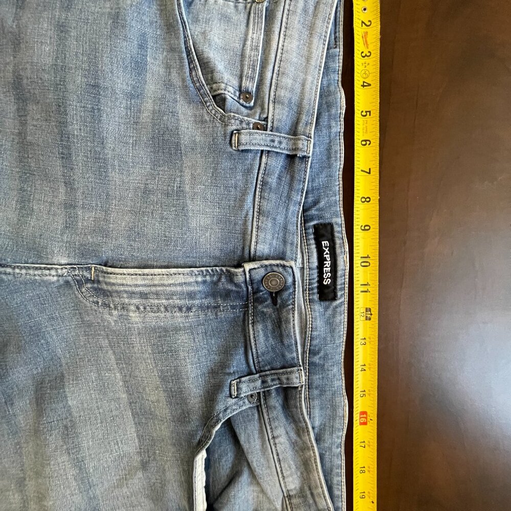 Express Mens Slim Fit Hyper Stretch Jeans Size 40x30 - Picture 2 of 4